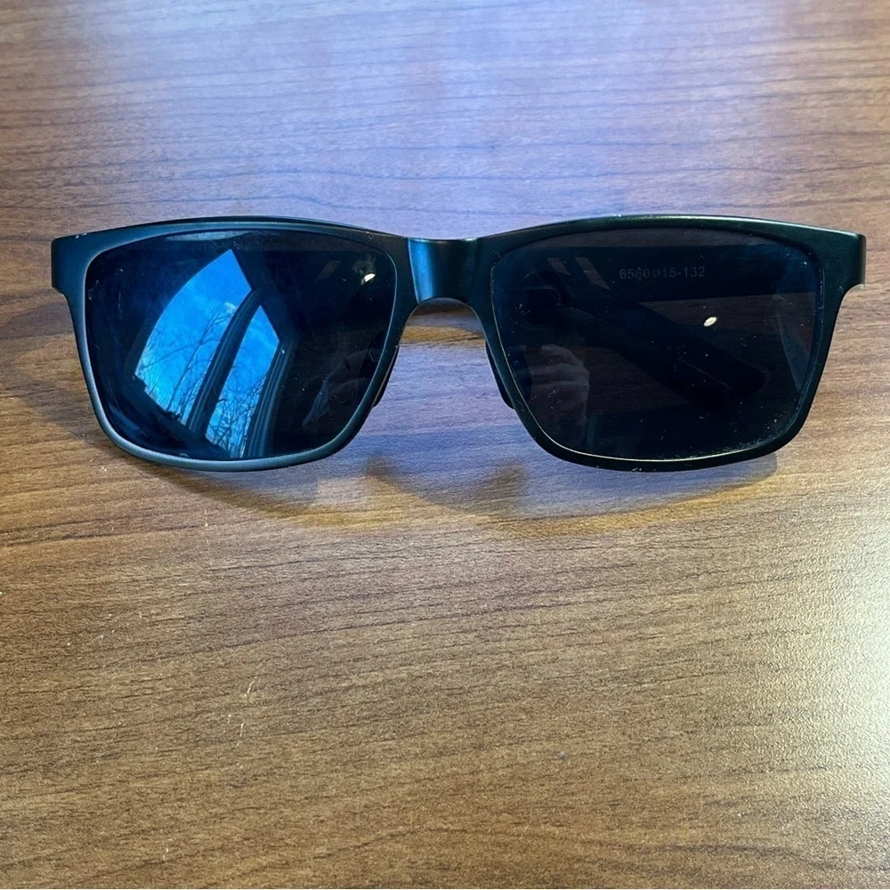 ATTCL Men's Polarized Sunglasses Al-Mg Metal Frame Ultra Light Black/Blue
